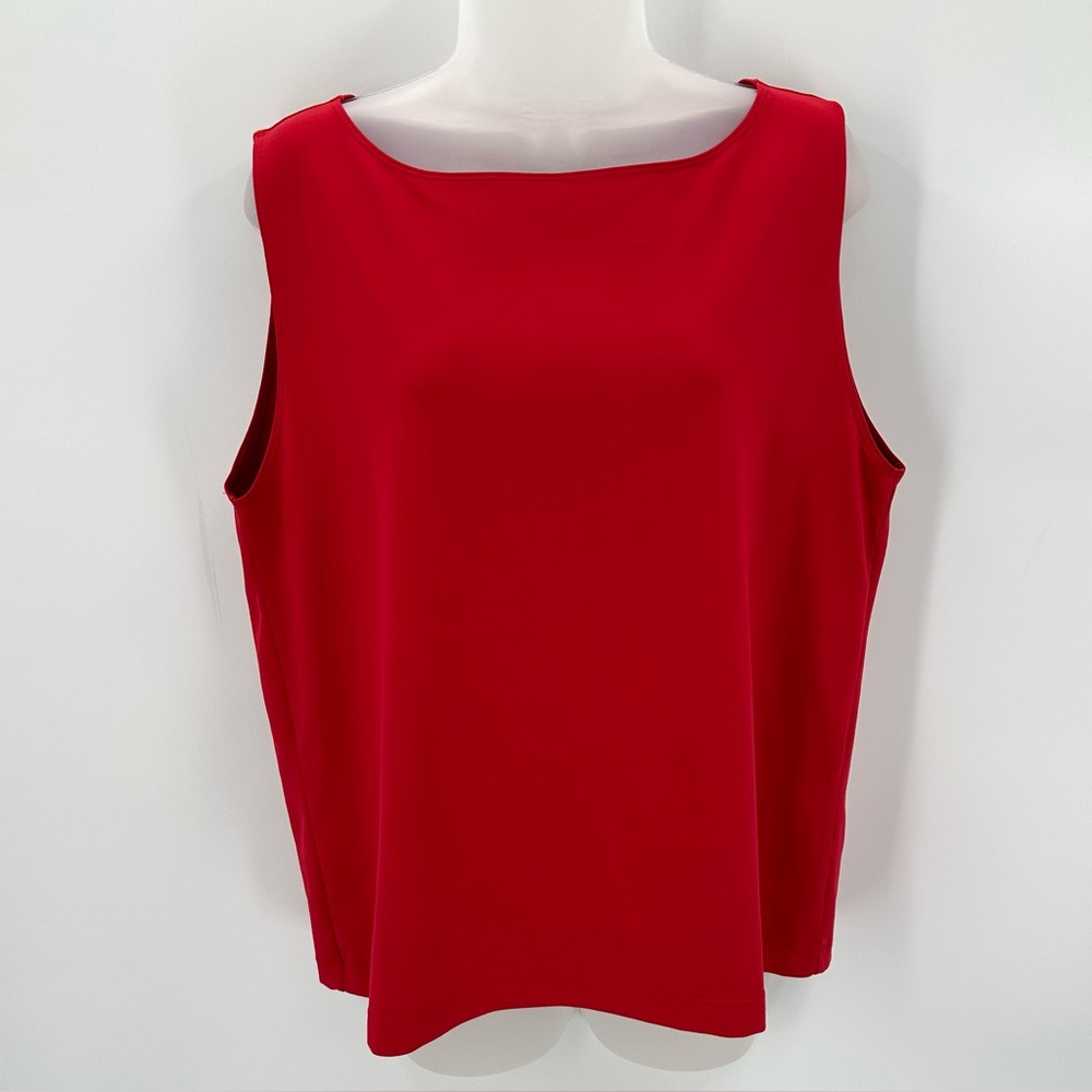Market By Chicos Tank Top Shell Chico’s 3 Red Layering Top Sleeveless (XL) READ